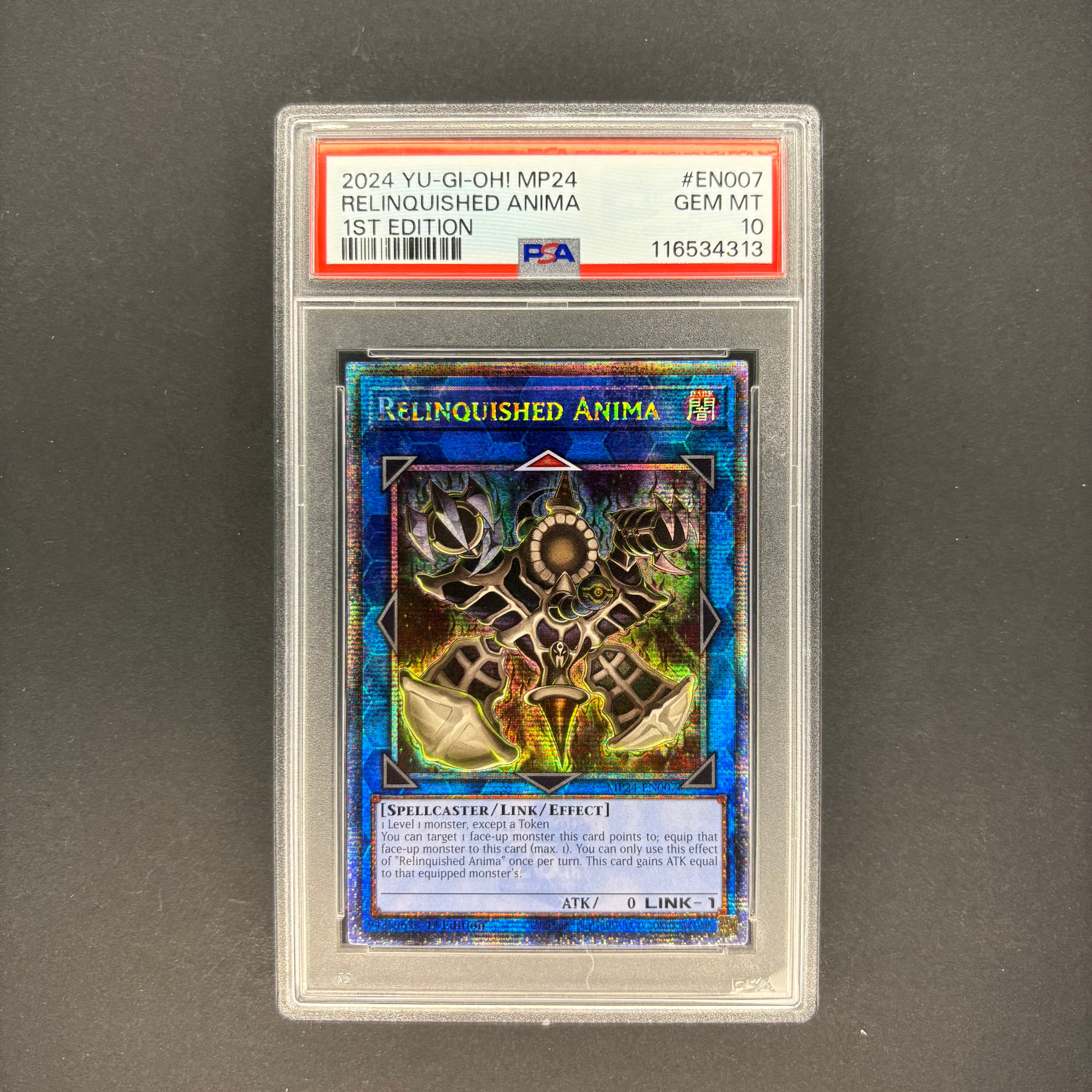 Yu-Gi-Oh! 2024 MP24 1st Edition Relinquished Anima MP24-EN007 PSA 10