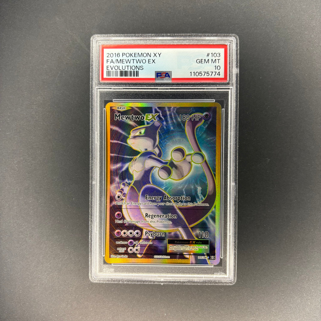 Pokemon 2016 Mewtwo EX XY Evolutions 103/208 PSA 10